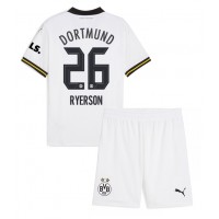 Camisa de Futebol Borussia Dortmund Julian Ryerson #26 Equipamento Alternativo Infantil 2024-25 Manga Curta (+ Calças curtas)